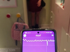 Leie, Geschnappt, Paar, Frau, Muschi, Spielzeuge, Vibrator, Nass