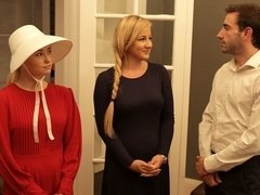 Rubia, Tetona, Ffm, Lamidas, Tetas naturales, Afeitado, Adolescente, Trio