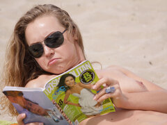 18 jaar, Enthousiasteling, Lieveling, Strand, Nudist, Openbaar, Mager, Tiener