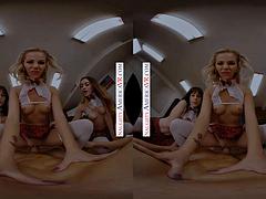 Blondine, Blasen, Braunhaarige, Spermaladung, Gruppe, Hd, Student, Lehrer