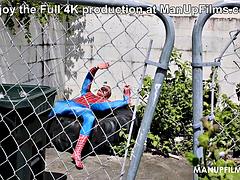 Gay Spidey Matt Stiel Gets Worshipped by Brody Fox