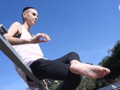 18 jaar, Tsjechisch, Vies, Voeten, Fetisj, Openbaar