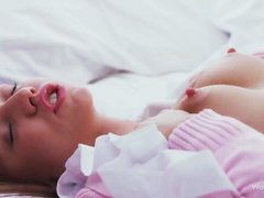 Брюнетки, Женщины, Мастурбация, Оргазм, Крошечные, Соло, Молоденькие, Сиськи