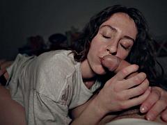 Collège université, Couple, Mignonne, Faciale, Hd, Pute, Suçant, Allumeuse