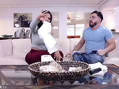 お尻, フェラチオ, 茶髪の, バック, ラティーナ, 淫乱熟女, オイル, オマンコ