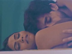 Beautiful light-skin Indian babe rides a cock in her underwear