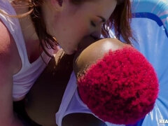 Abigaiil Morris, Octavia Red and Deja Marie make love outdoors
