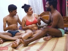Gorda, Culo grande, Verga grande, Mamada, Corridas, Indio, Trio