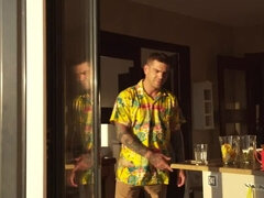 Gros seins, Sucer une bite, En levrette, Européenne, Seins naturels, De plein air, Chatte, Fessée