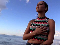 Sasha Foxxx - Stroke Your stiffy In Public, loser! Outdoor abjection JOI