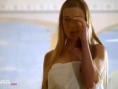 Tschechisch, Hd, Lesbisch, Lecken, Orgasmus, Zierlich, Öffentlich, Muschi