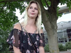 Blonde, Mignonne, Allemand, Hard, Petite femme, Maigrichonne, Adolescente, Nénés