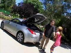 Slutty teen with round butt gets banged by big dick