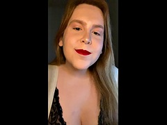 BBW Tgirl talks dirty, toys and squirts