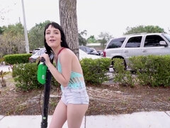 Pijpbeurt, Autobus, Diep in de keel, Lul, Hd, Klein, Mager, Tiener