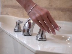 浴室, デカパイ, 巨乳な, Hd, オマンコ, ガリガリ, 一人, タトゥー