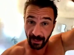 Big cock, Daddy, Gay, Handjob, Latina, Masturbation, Muscle, Shower
