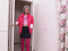 Grosser schwanz, Blondine, Blasen, Hardcore, Hd, Masturbation, Strumpfhose, Ablutschen