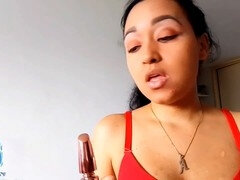 18, アジア人, ベビーシッター, 女, ラティーナ, オナニー, オーガズム, おもちゃ