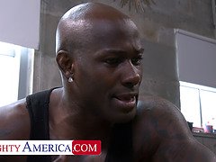 Watch Gem Jewels get her tight pussy pounded by her hung friend's dad and he can't resist taking his BBC in her ass