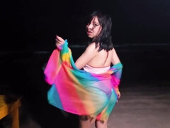 Amateur, Brunette brune, Fille latino, Massage, Masturbation, Orgasme, Public, Chatte