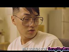 素人, アジア人, 美女, デカパイ, フェラチオ, イく瞬間, ヤリマン, オッパイの
