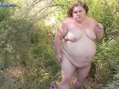 Bbw, Chubby, Fat, Outdoor, Stripping