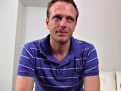 Female agent gives footjob in office