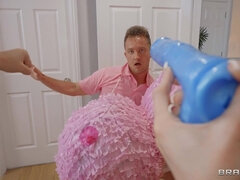 Blowjob, Busty, Deepthroat, Orgy, Pussy, Shaved, Threesome, Toys