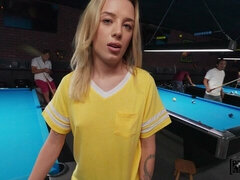 18, デカ尻, ブロンド, フェラチオ, バック, 彼女, ティーン, オッパイの