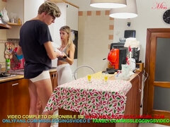 Virgin Boy - Preview: Aunts White Leggings Make Young Mans Cock Hard