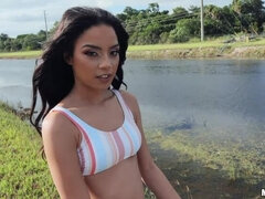 American, Black, College, Gagging, Money, Riding, Shaved, Tits