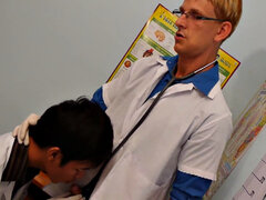 Amateur, Anal, Asiatique, Tir de sperme, Homosexuelle, Bureau, Maigrichonne, Plan cul à trois