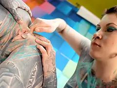 アナル, フェラチオ, ディルド, 女, オナニー, 淫乱熟女, ピアス, ティーン