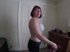 Step mom undresses for Step son