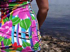 Chica, Sexo duro, Enorme, Al aire libre, Público, Voyeur