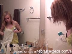 18 años, Cunnilingus, Amateur, Rubia, Universidad, Corrida, Masaje, Tetas