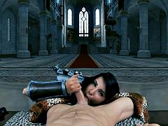Tridimensionnel, Gros seins, Sucer une bite, Bottes, Tir de sperme, Nénés