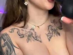 Gros seins, Gode, Grossier, Doigter, Première fois, Lingerie, Solo, Nénés