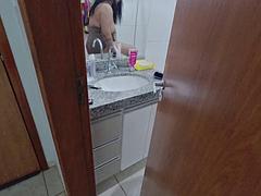 Enthousiasteling, Mooie dikke vrouwen, Hardcore, Hd, Latijnse vrouw, Openbaar, Douche, Plagen