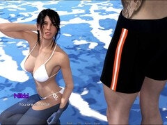Dreidimensional, Leie, Aus dem arsch in den mund, Grosser arsch, Bikini, Braunhaarige, Spiele