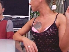 Three-ways, hot brunette, teen (18+)