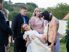 Blonde, Cheating, Cuckold, Family, Outdoor, Stockings, Wedding