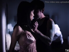 Insomniac stepdad becomes deranged and lusts for teen Savannah Sixx