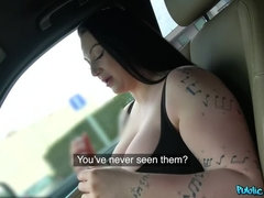 Big tits blowjob and fuck in woods