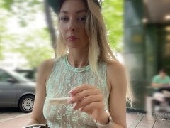 Masturbation, Orgasm, Outdoor, Panties, Public, Upskirt