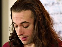 Stepmom with big fake tits massaging 21 year old lesbian