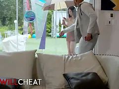 Vorstellungsgespräch, Grosse titten, Braunhaarige, Schwanz, Hd, Interrassisch, Monster, Schreiend