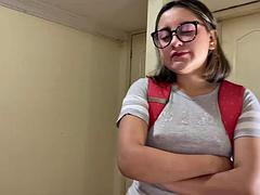 Leie, In den arsch, Hochschule, Füsse, Hardcore, Strumpfhose, Pov, Uniform