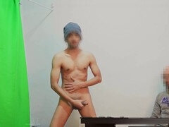 Asiatisch, Grosser schwanz, Pummelig, Paar, Papi, Schwul, Masturbation, Sohn
